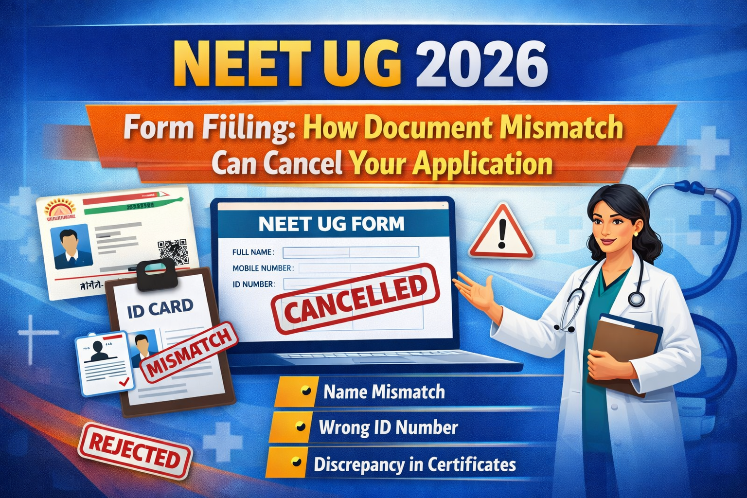 NEET UG 2026 Form Filling: How Document Mismatch Can Cancel?Your Application
